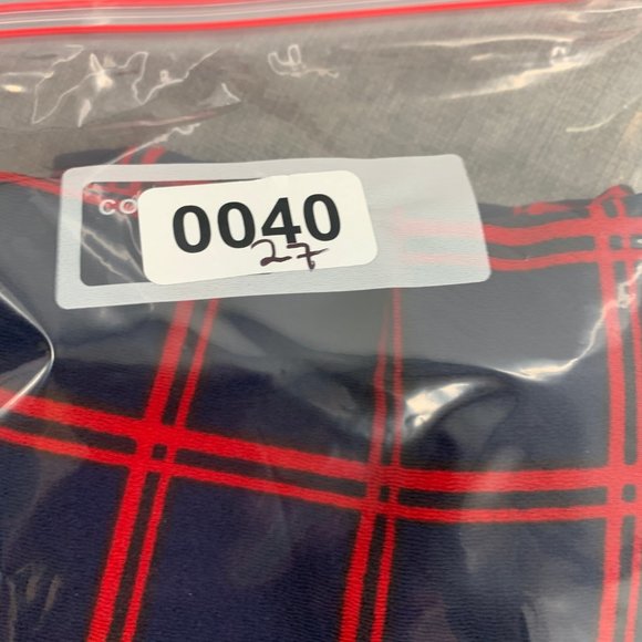New Mini Plaid Skirt Slit Elastic waist Medium Bodycon Super Short Red Navy Blue - Picture 9 of 9